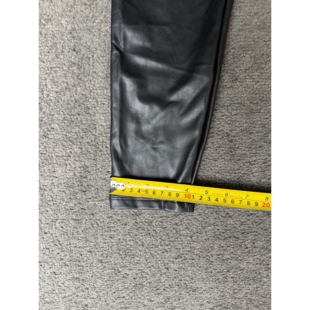 Express Black Faux Leather Leggings High Waisted Skinny Pants Small NWT - Picture 5 of 7